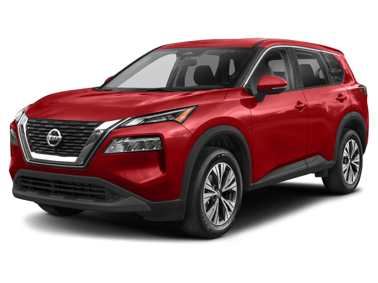 2022 Nissan Rogue SV in Scarlet Ember Tintcoat — front three-quarter view