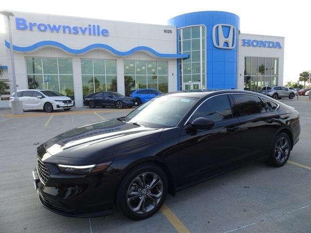 2024 Honda Accord Sedan EX in Crystal Black Pearl — front three-quarter view