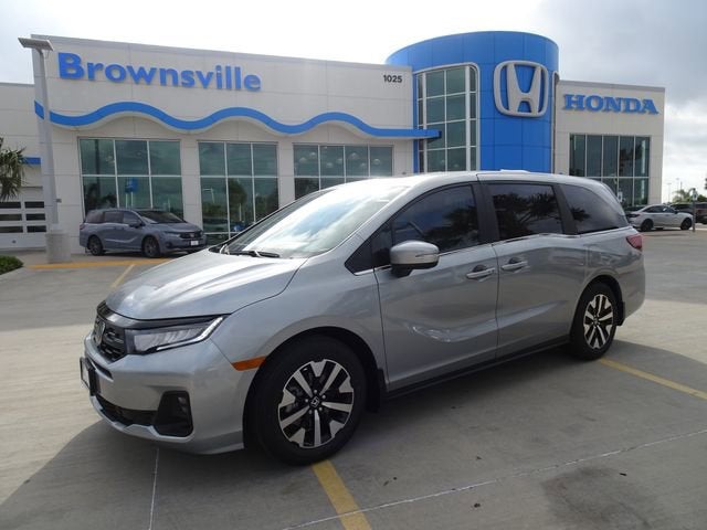 2026 Honda Odyssey EX-L in Solar Silver Metallic — front three-quarter view