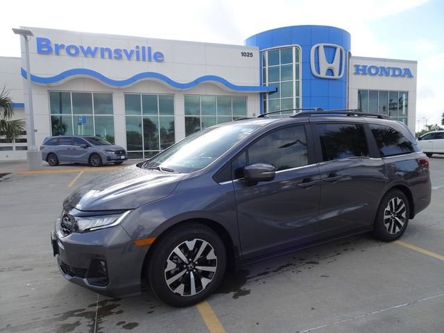2026 Honda Odyssey EX-L in Modern Steel Metallic — front three-quarter view