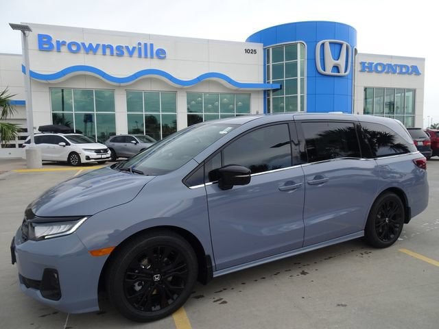 2026 Honda Odyssey Sport-L in Sonic Gray Pearl — front three-quarter view
