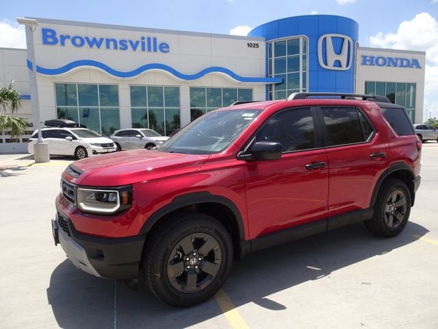 2026 Honda Passport RTL in Radiant Red Metallic II — front three-quarter view