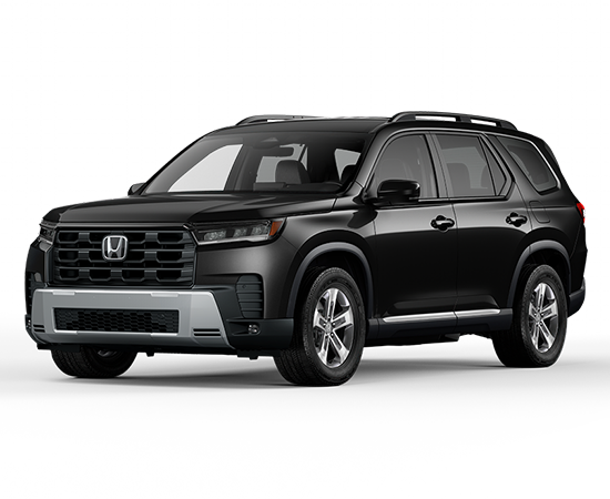 2026 Honda Pilot EX-L in Crystal Black — front three-quarter view