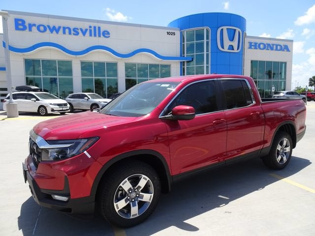 2026 Honda Ridgeline RTL in Radiant Red Metallic II — front three-quarter view