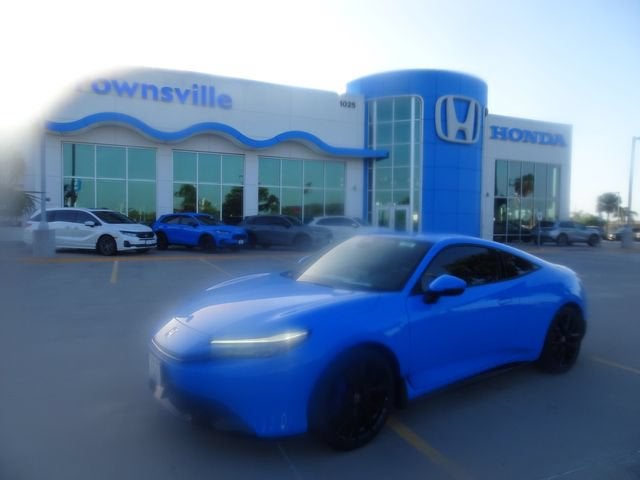 2026 Honda Prelude Hybrid in Boost Blue Pearl — front three-quarter view