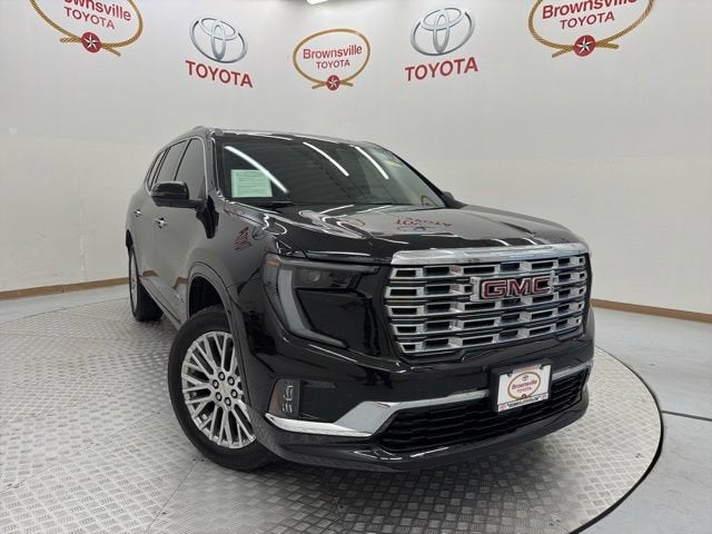 2025 GMC Acadia FWD Denali in Ebony Twilight Metallic — front three-quarter view