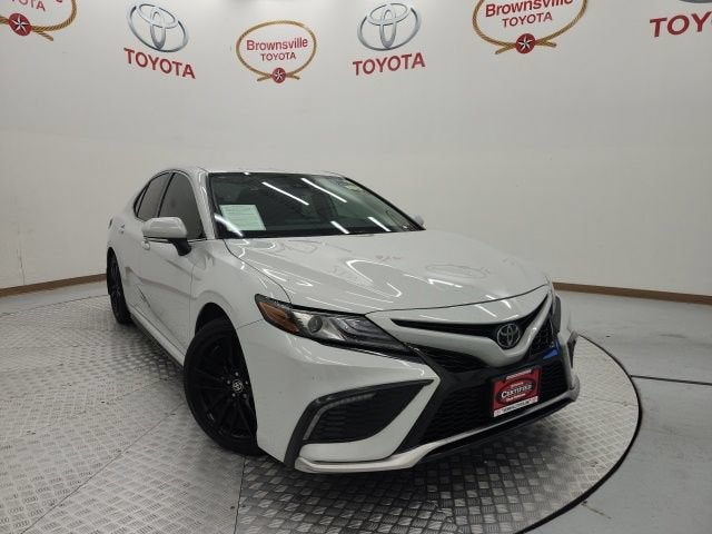 2024 Toyota Camry XSE in Ice — front three-quarter view