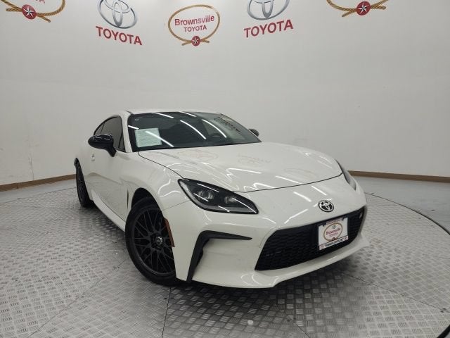 2023 Toyota GR86 Premium in Halo — front three-quarter view