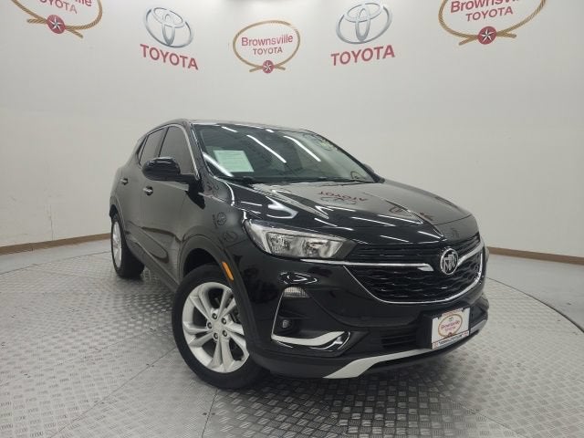 2023 Buick Encore GX Preferred in Ebony Twilight Metallic — front three-quarter view